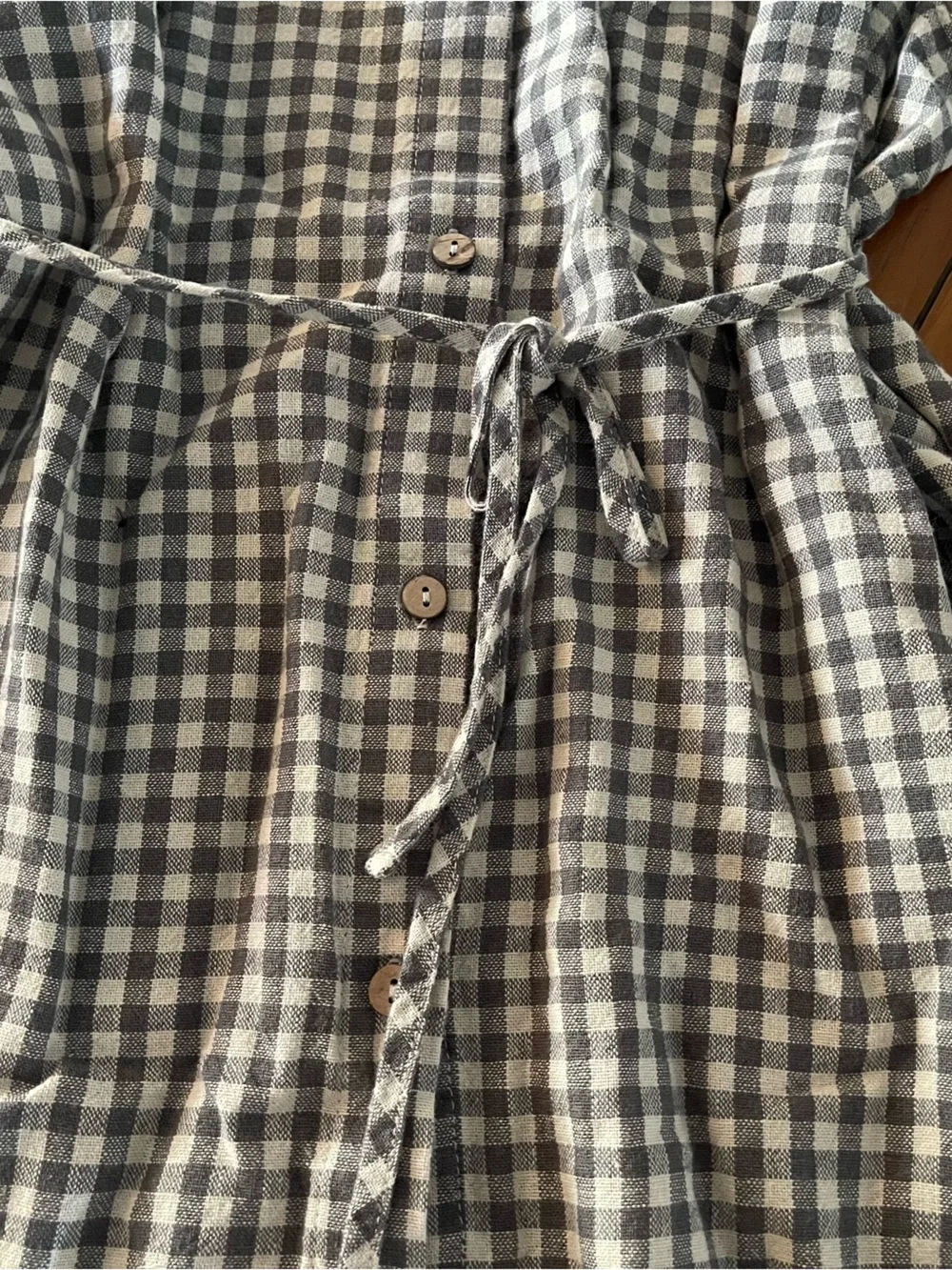 Rylee + Cru Green and White Gingham Dress Set